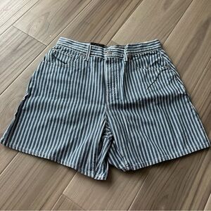 Levi’s High Rise Baggy Stripe Shorts